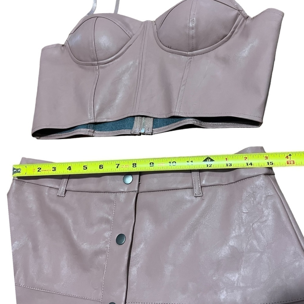 Haute Monde pleather set L - Picture 5 of 8